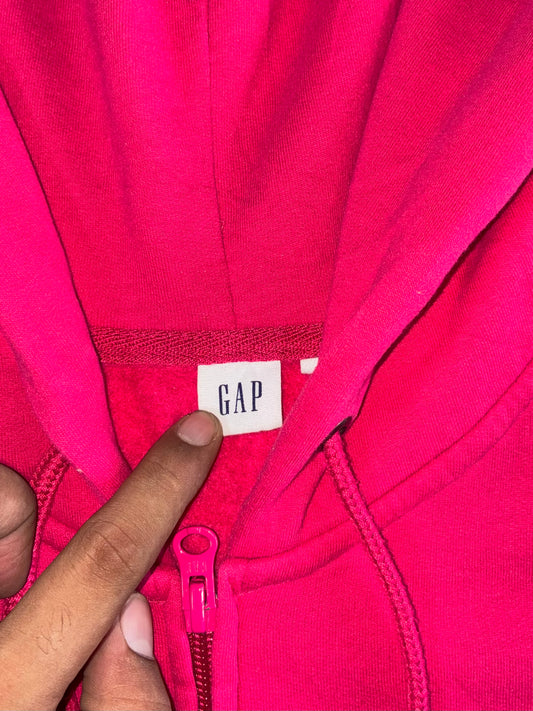 Gap Zip Hoodie Hot Pink Arch Logo Women’s (S/M)