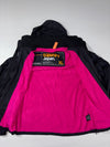 Superdry Japan Windcheater Black & Pink Hooded Jacket (L)