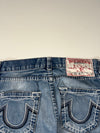 Vintage True Religion Big Stitch Distressed Knee-Rip Jeans – Made in USA (W:36) (L:45)