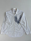 Vintage Guess Co. Eagle Print Striped Button Up Shirt (XL)