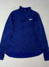 Nike Dri-FIT Thermal Half Zip Running Pullover with Thumbholes – Royal Blue (M)