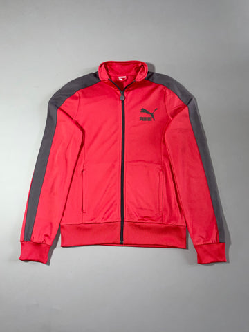 Puma Sport Lifestyle Red & Grey Track Jacket – (S)