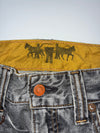 Y2K Levi’s Grey Wash Flap Pocket Jeans (W:34) (L:38)