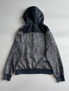 Nike Air Grey Marl Hooded Track Jacket – Black Panel Zip Hoodie (M)