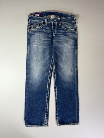Y2K True Religion Super T Big Stitch Jeans –(W:36)( L:41)