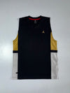 Jordan Colorblock Mesh Basketball Jersey Black/Gold/White, Size  (L)