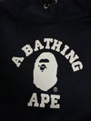 BAPE | Black College Logo Hoodie | (S/M)