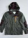 Columbia Sportswear Olive Green Hooded Waterproof Jacket with Black Panels (L)