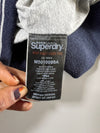 Superdry Navy & Cream Tiger Patch Varsity Bomber Jacket (M)