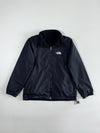 The North Face Reversible Nylon to Fleece Black Jacket, (S/M)
