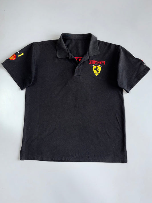 Vintage Ferrari Premium Embroidered Logo T-Shirt (M)