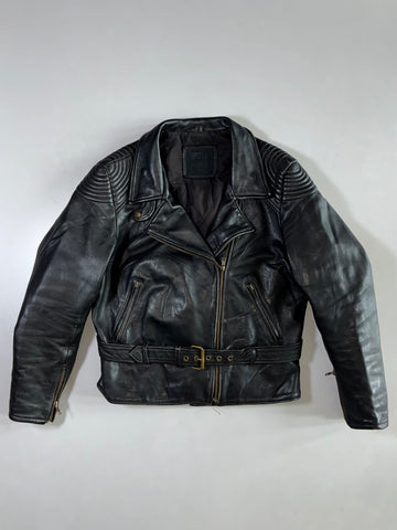 Vintage MOTO Leather Balted Jacket (M)