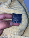 Polo Ralph Lauren Pastel Yellow Cable Knit Cotton Sweater (S)
