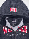Roots Whistler Canada Full-Zip Hoodie – Black/Grey Marle, (XS)