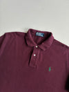 Vintage Polo Ralph Lauren Maroon Pony Logo Polo TShirt (L)