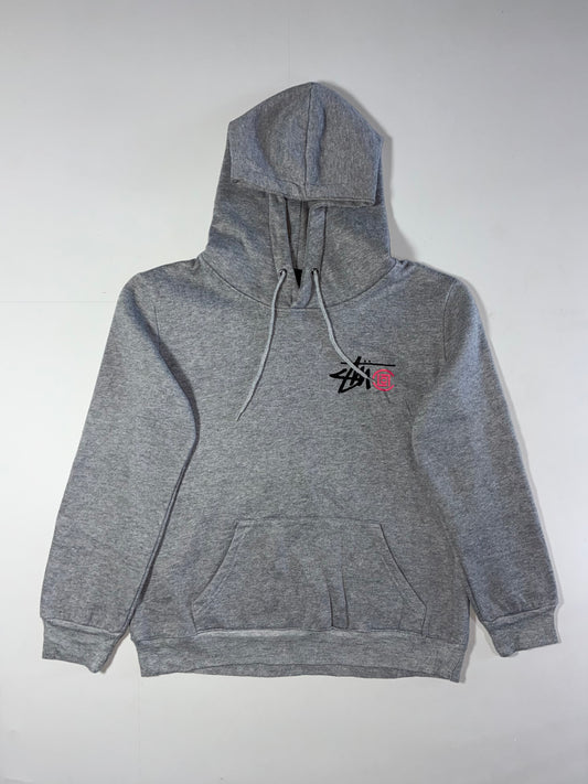 Stüssy x CLOT Logo Grey Pullover Hoodie (S)