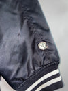 Rocawear Satin Varsity Bomber Jacket Black Gold (XL)