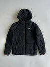 The North Face Black Quilted Puffer Detachable hood Jacket (M)