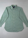 Polo by Ralph Lauren “Andrew” Classic Fit Striped Shirt – Green/White, (XL)