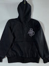 BAPE Rhinestone Logo Zip-Up Hoodie – Black, Size (M)