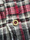 Edwin Blue Trail Plaid Flannel Shirt with Denim Sleeves (M)