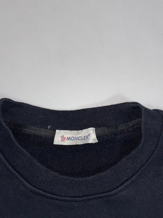 Moncler Black Cotton Crewneck Sweatshirt (M)