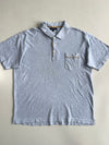Burberry London | Grey Nova Check Trim Pocket Polo (XL)