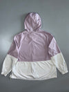 Nike Sportswear Swoosh Two-Tone Mesh-Lined Hooded Windbreaker Jacket Lavender White (L)