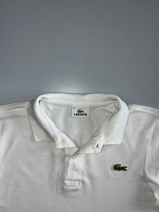 Lacoste Classic Piqué Polo Shirt White 100% Cotton (S/M)