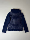 Moncler Quilted Puffer Hybrid Hooded Jacket – Navy Blue Women’s (S)