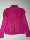 Lauren Ralph Lauren | Pink Cable Knit Full Zip Sweater Women’s  | (S)