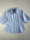 Ralph Lauren Light Blue Oxford Super Slim Fit Half Sleeve Shirt – Women's (M)