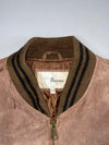 Penmans Brown Suede-Leather Varsity Bomber (XL/2Xl)