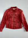 Oakwood Red Leather Moto Jacket Women’s (Xs/S)