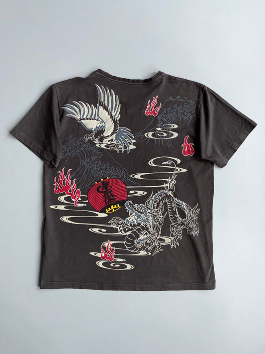 Pearl Fish | Dragon Graphic Tee Black | (L)