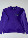 Champion Purple Embroidered Crewneck Sweatshirt (XL)