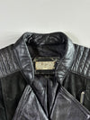MNG Quilted-Shoulder Leather Biker Jacket Women’s (Xs)