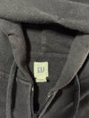 Vintage Gap Black Arch Logo Zip-Up Hoodie (S)