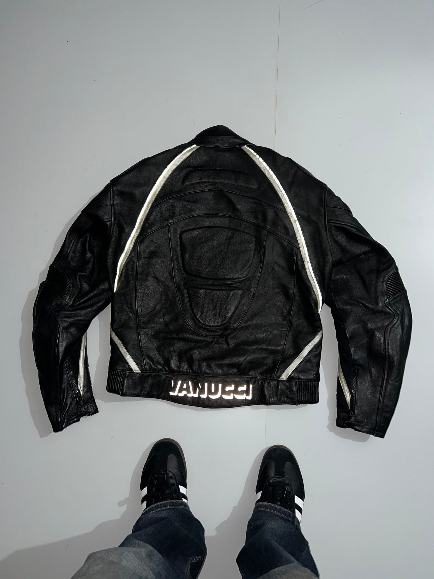 Z Original Leather Racing Jacket (RARE FIND) (Padding) (S/M)