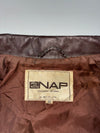 Vintage 80s Enap Dark Brown Leather Blouson Jacket (M)