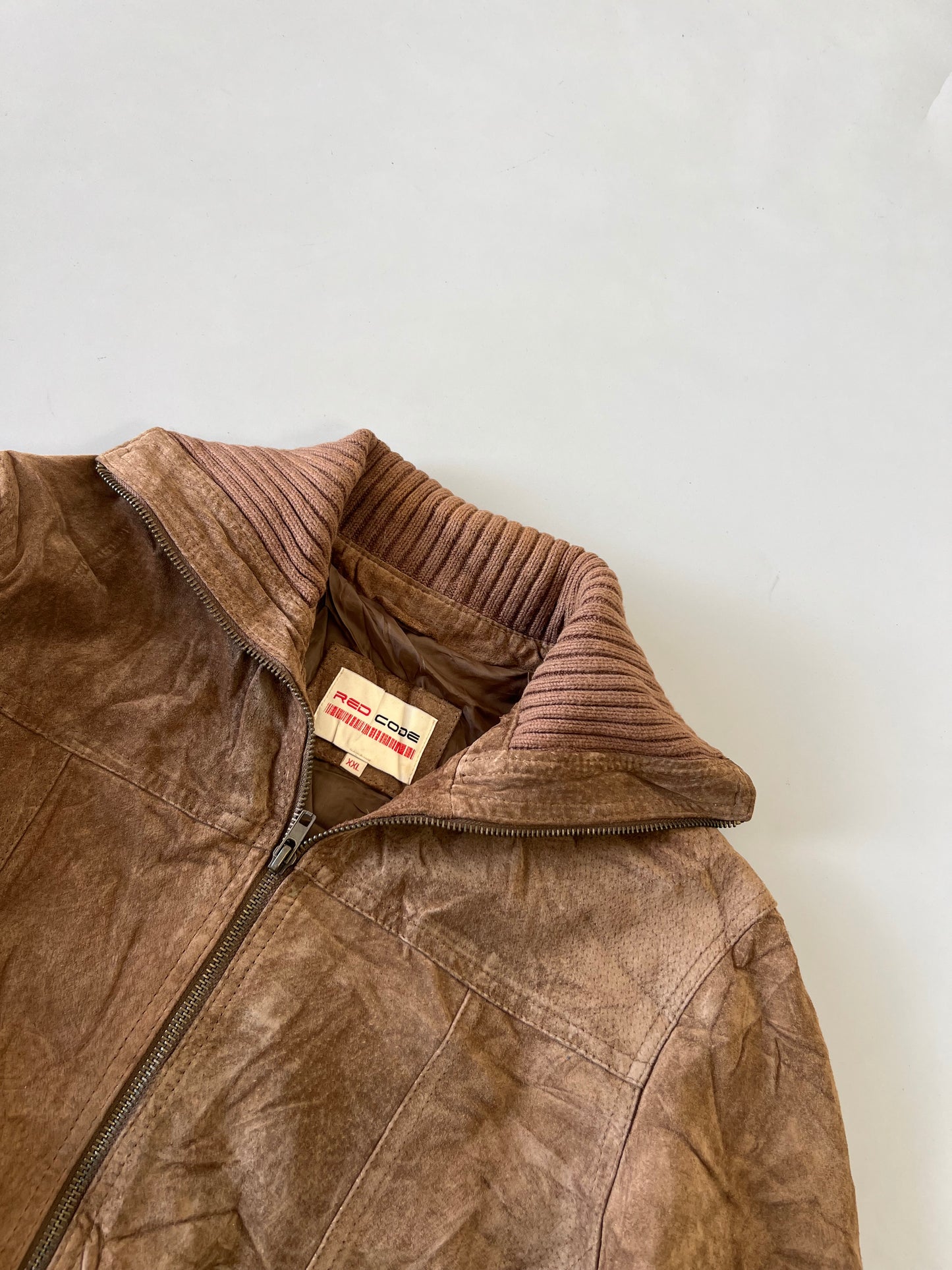 !                          RED CODE Super Premium Original Leather Jacket (M)