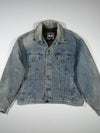 Vintage 90s Harley-Davidson “Biker Blues” Denim Trucker Jacket – Wool Lined, Patched (XL/2XL)