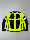 Riding Tribe Hi-Vis Neon Mesh Motorcycle Riding Jacket with Reflective Panels Paded(L)