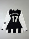 Erima BSV 1945 Black & White Striped Long Sleeve Football Jersey (S)