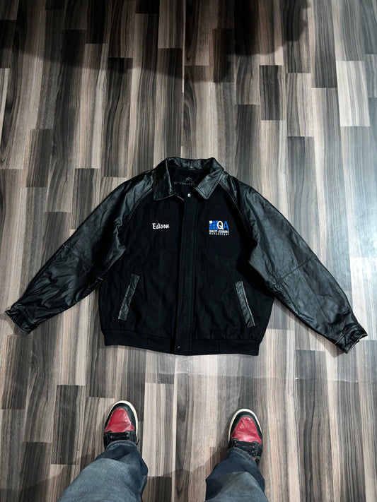 zPremium Leather Sleeve Jacket (L/Xl)