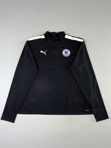 Puma DryCELL Black Quarter-Zip Football Training Pullover (2XL)