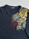 Big Train Osaka Navy Dragon Graphic Long Sleeve Tee (XL)
