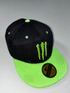 Vintage Monster Energy Black Green Snapback Cap (Adjustable)
