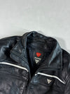 Dainese Black Leather Motorcycle Jacket PADDED (S)