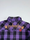 IIZO Original Street Purple Plaid Flannel Embroidered (S)